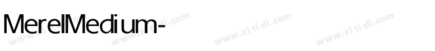 Merel Medium 字体转换